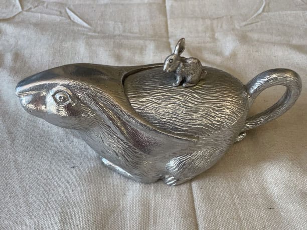 Vintage Arthur Court Rabbit Gravy Boat / Covered Serving Dish – A Unique & Collectible Piece Image