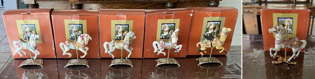 Vintage Willets Tobin Fraley 'American Carousel' Fairground Horse, 4th Ed, Image