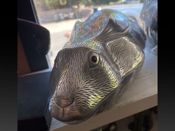 Vintage Arthur Court Lidded Rabbit Wine Cooler / Tureen – A Rare Hand-Forged Aluminum Collectible Image